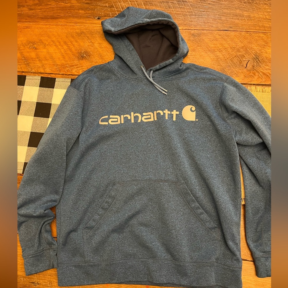 Carhartt Hoodie Large Blue